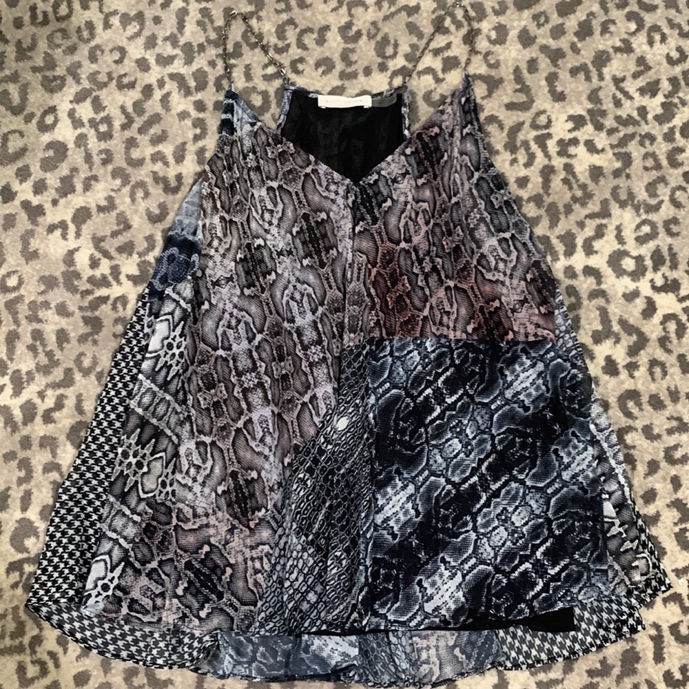 Ramy Brooke snakeskin print top